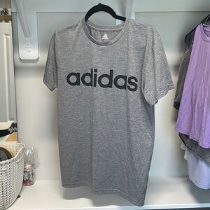 ADIDAS short sleeve tshirt, grey, dry fit material